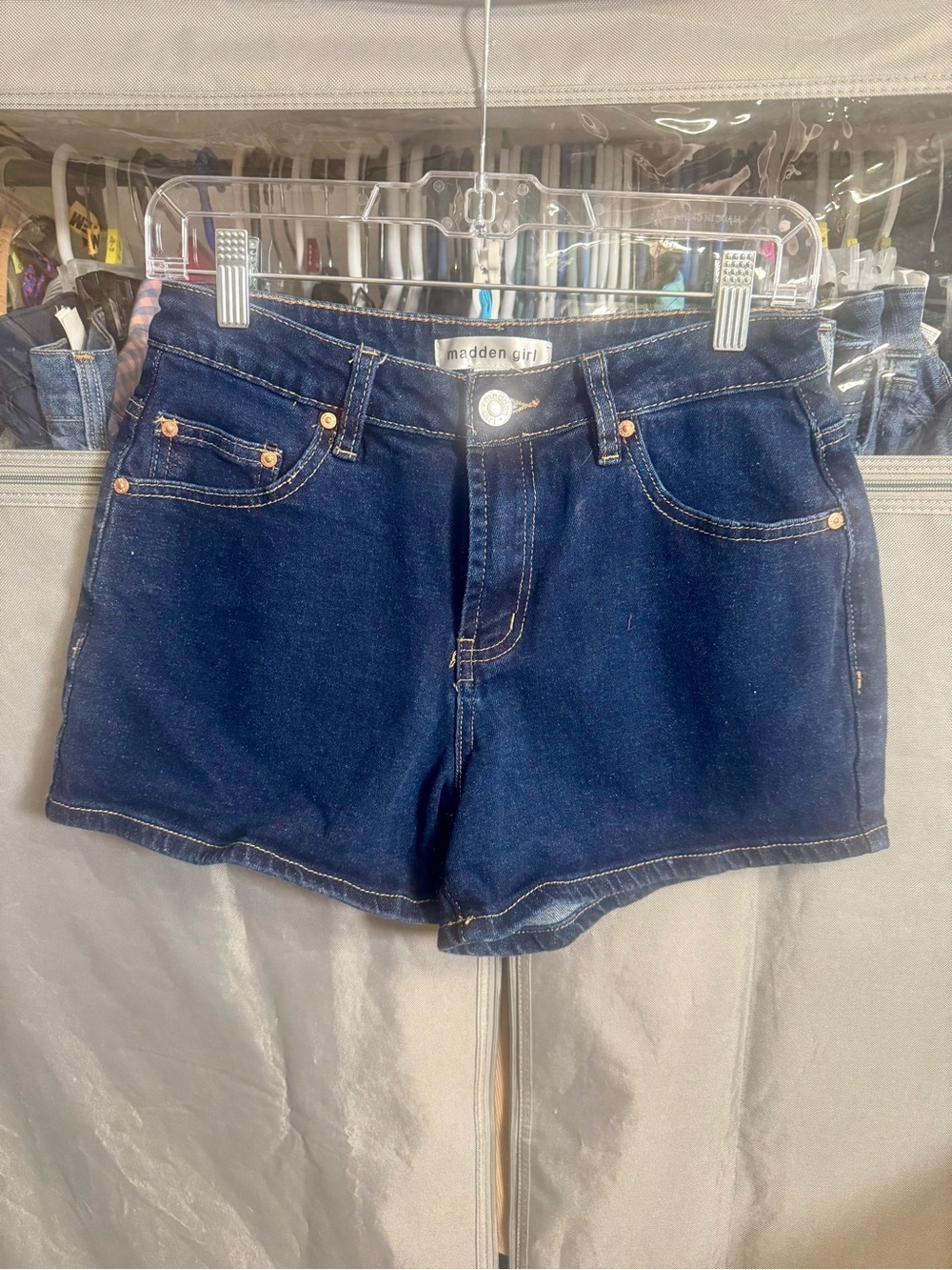 Madden Girl Dark Blue Denim Shorts- Size 7